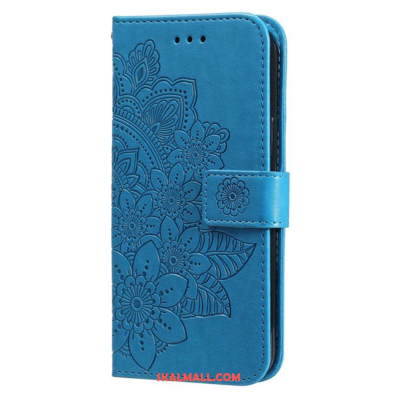 Folio-fodral Xiaomi Redmi Note 12 5G Med Kedjar Rem Blommandala