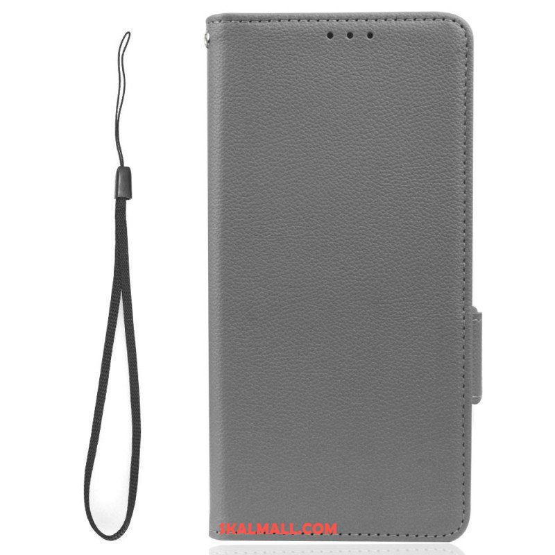 Folio-fodral Xiaomi Redmi Note 12 5G Ultrafin Litchi Stil