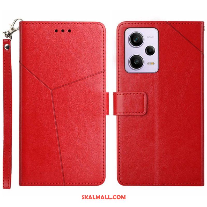 Folio-fodral Xiaomi Redmi Note 12 Pro Med Kedjar Y Strappy Design