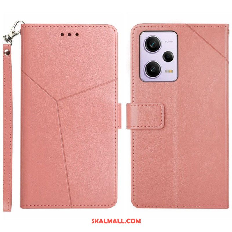 Folio-fodral Xiaomi Redmi Note 12 Pro Med Kedjar Y Strappy Design