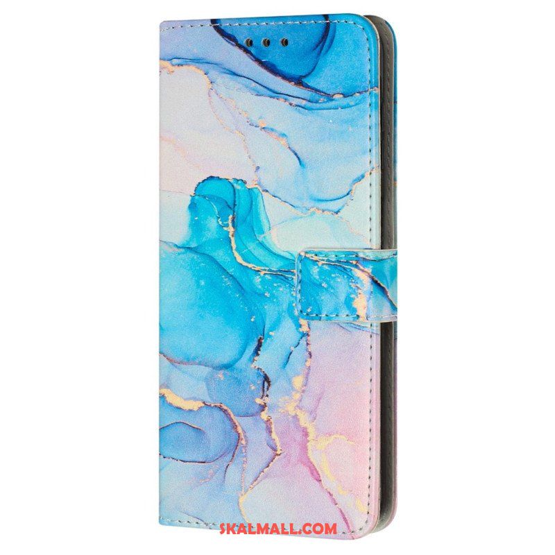 Folio-fodral iPhone 15 Pro Max Marmorerad Stil