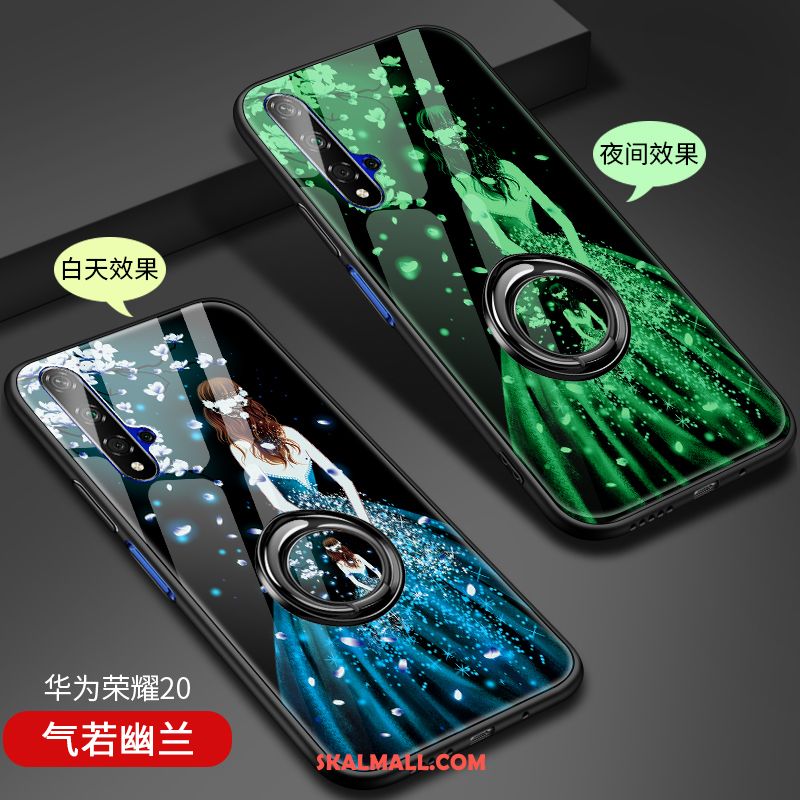 Honor 20 Skal Support Glas Silikon Skydd Slim Rea