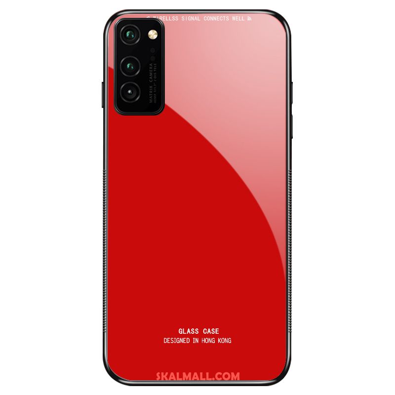 Honor View30 Skal Trend Svart Glas Mobil Telefon Net Red Rabatt