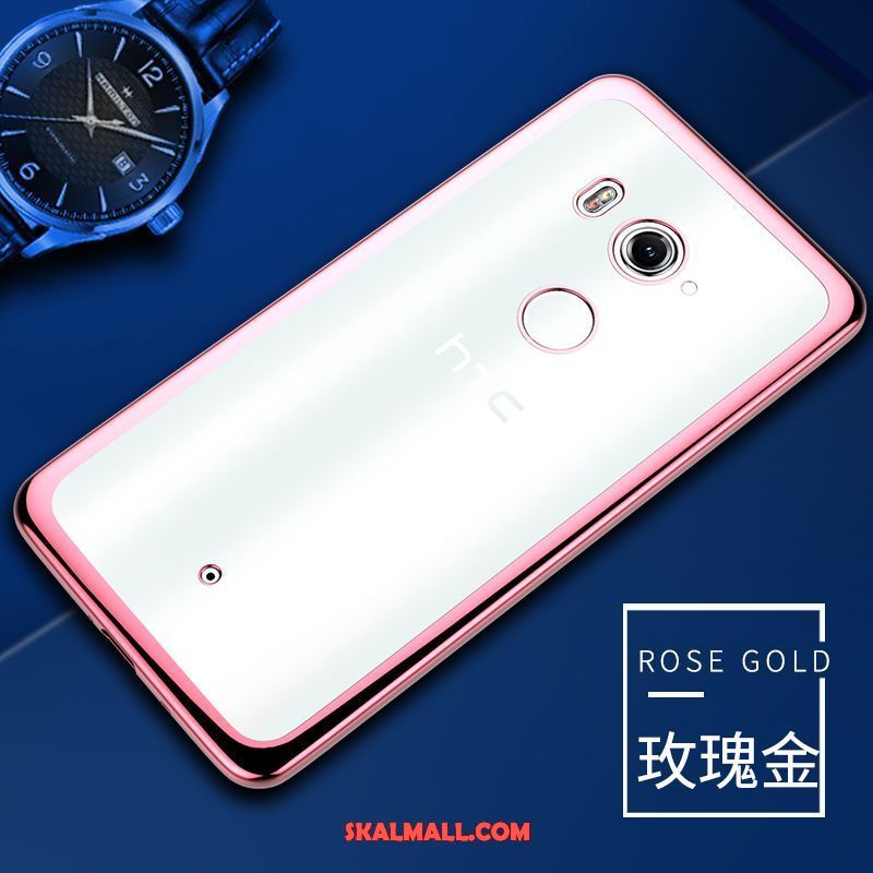 Htc U11+ Skal Silikon Mobil Telefon Transparent Mjuk Blå Butik