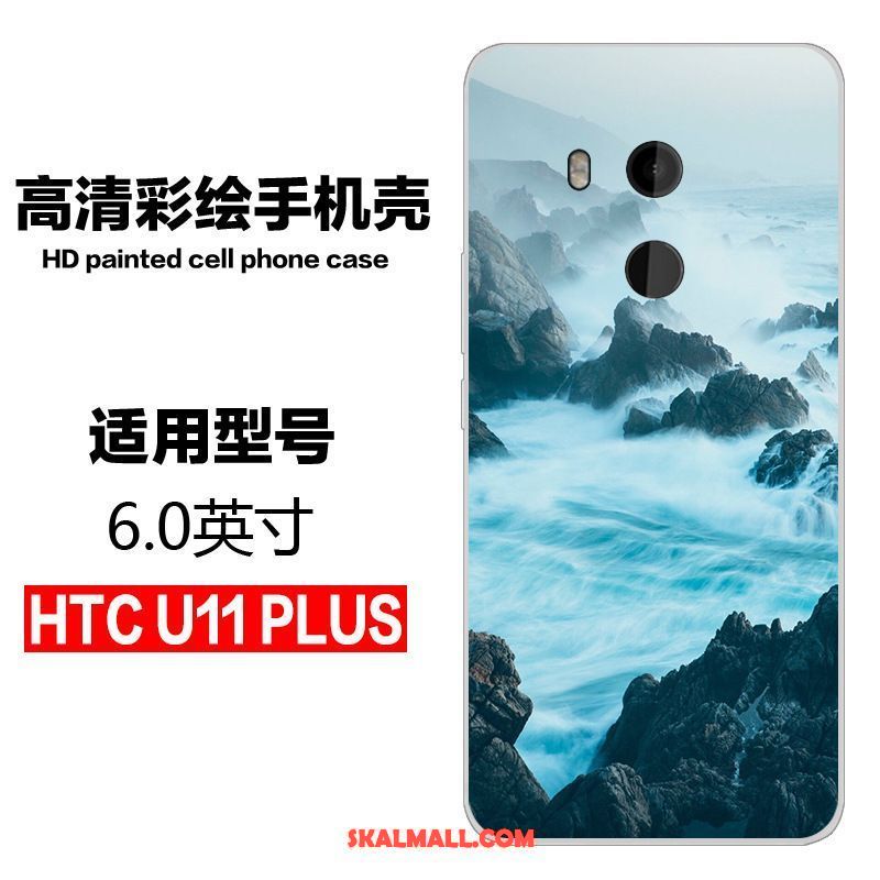 Htc U11+ Skal Skydd Mjuk Personlighet Mobil Telefon Blå Rea