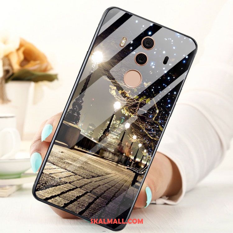 Huawei Mate 10 Pro Skal Glas Svart Mjuk Mobil Telefon Fallskydd Billigt