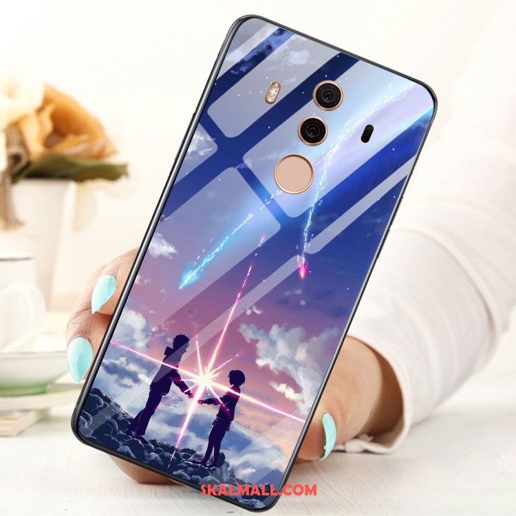 Huawei Mate 10 Pro Skal Glas Svart Mjuk Mobil Telefon Fallskydd Billigt