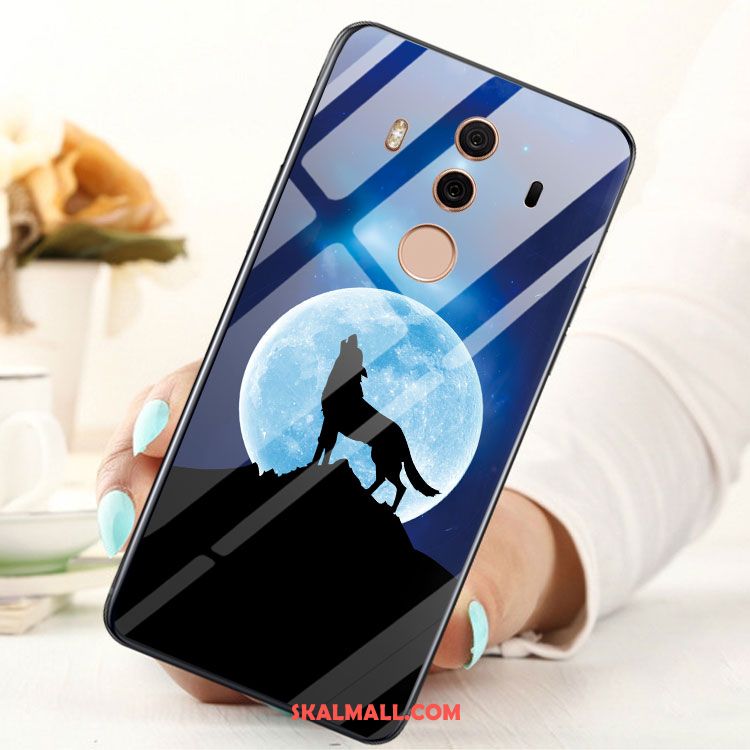 Huawei Mate 10 Pro Skal Glas Svart Mjuk Mobil Telefon Fallskydd Billigt