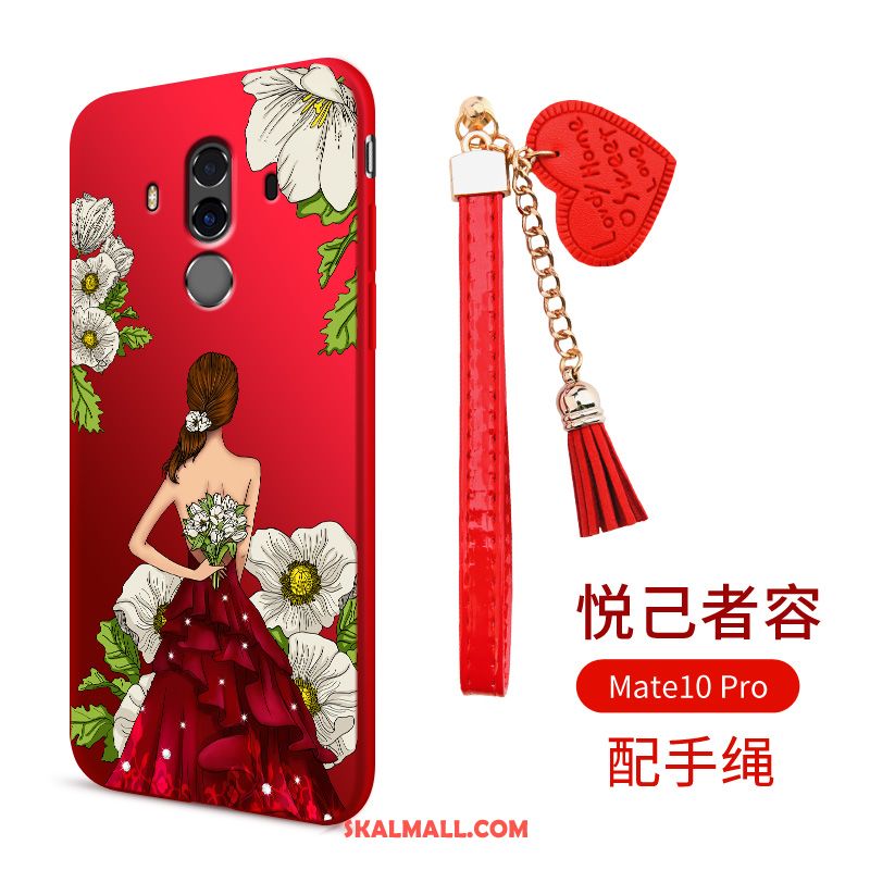 Huawei Mate 10 Pro Skal Mjuk Röd Mobil Telefon Fodral Billiga