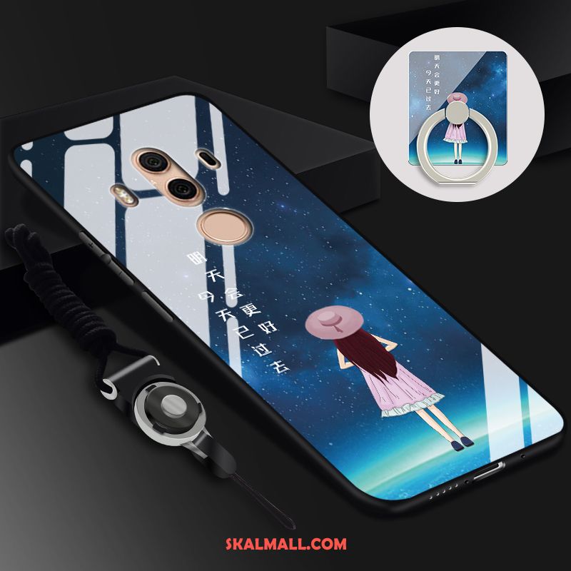 Huawei Mate 10 Pro Skal Skydd Glas Hängsmycken Blå Mobil Telefon Billigt