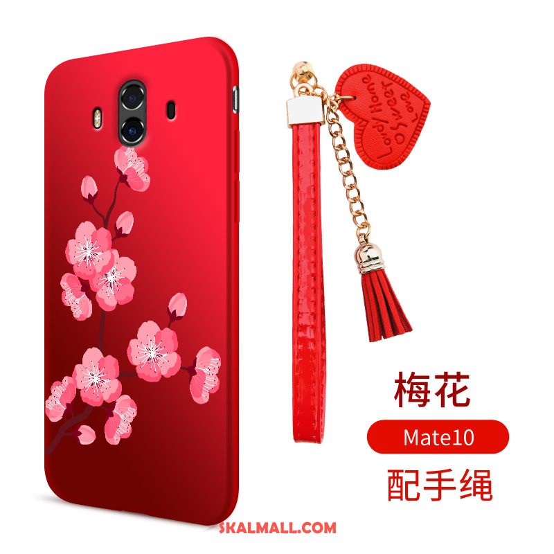 Huawei Mate 10 Skal Hängsmycken Mobil Telefon Röd Kreativa Trend Billig