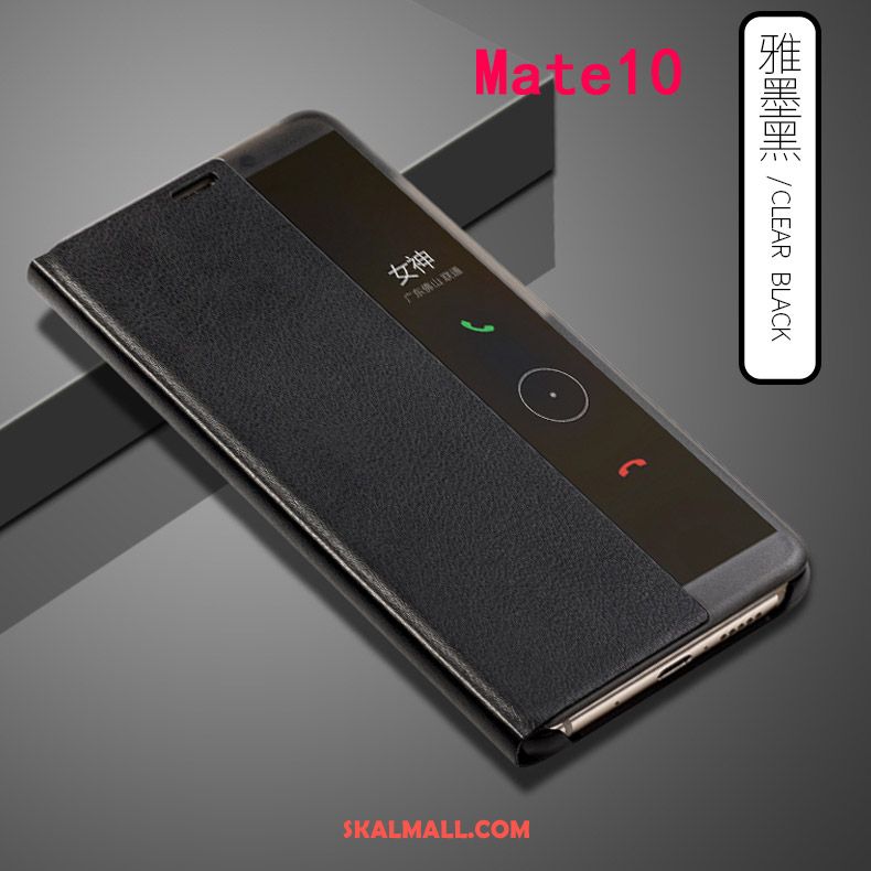 Huawei Mate 10 Skal Läder Mobil Telefon Härdning Täcka Fallskydd Fodral Billigt