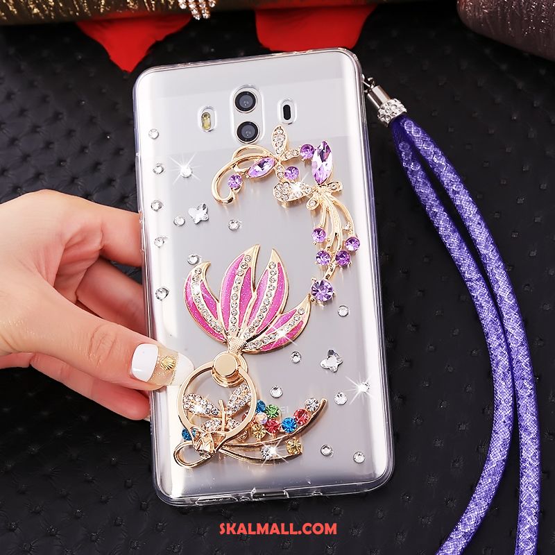 Huawei Mate 10 Skal Strass Transparent Hemming Mobil Telefon Ring Rabatt