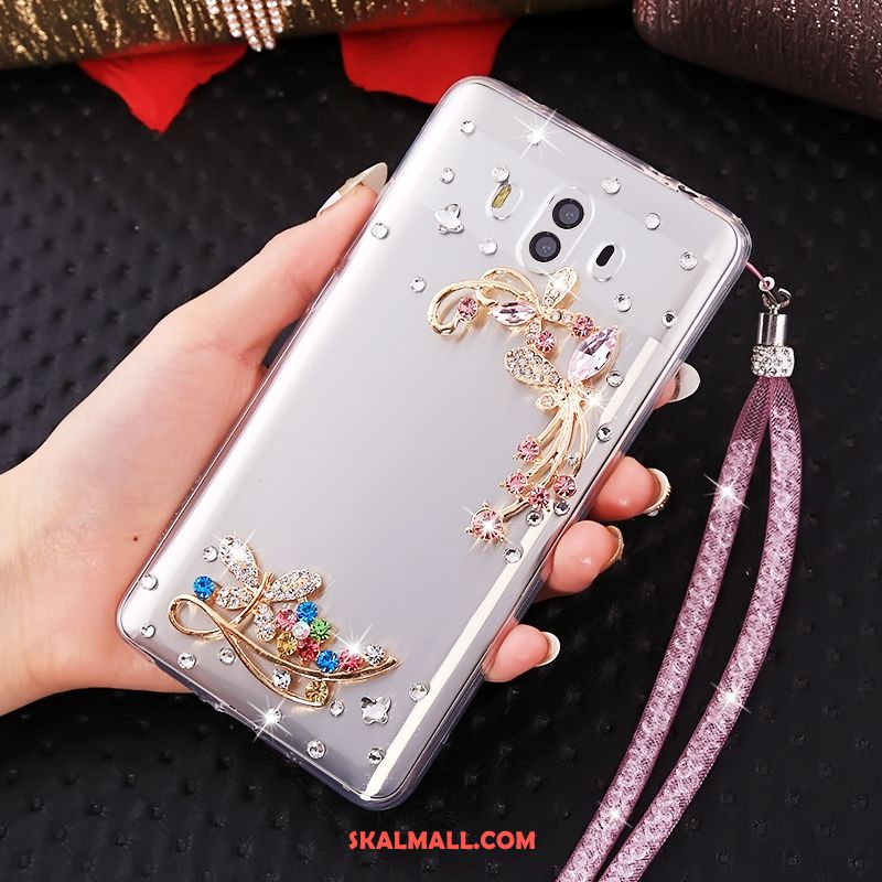 Huawei Mate 10 Skal Strass Transparent Hemming Mobil Telefon Ring Rabatt