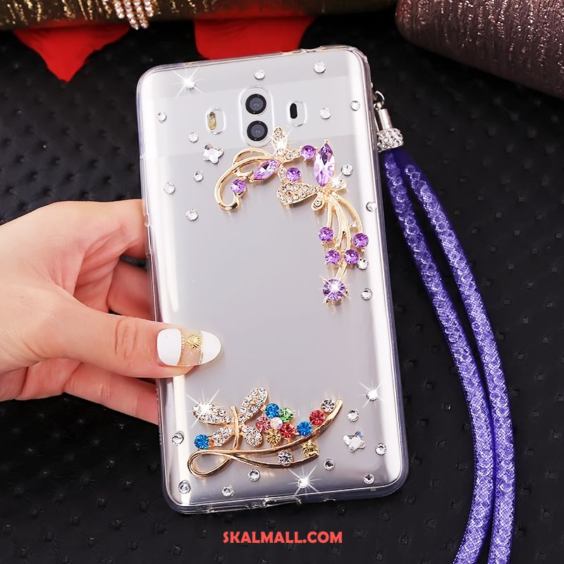 Huawei Mate 10 Skal Strass Transparent Hemming Mobil Telefon Ring Rabatt