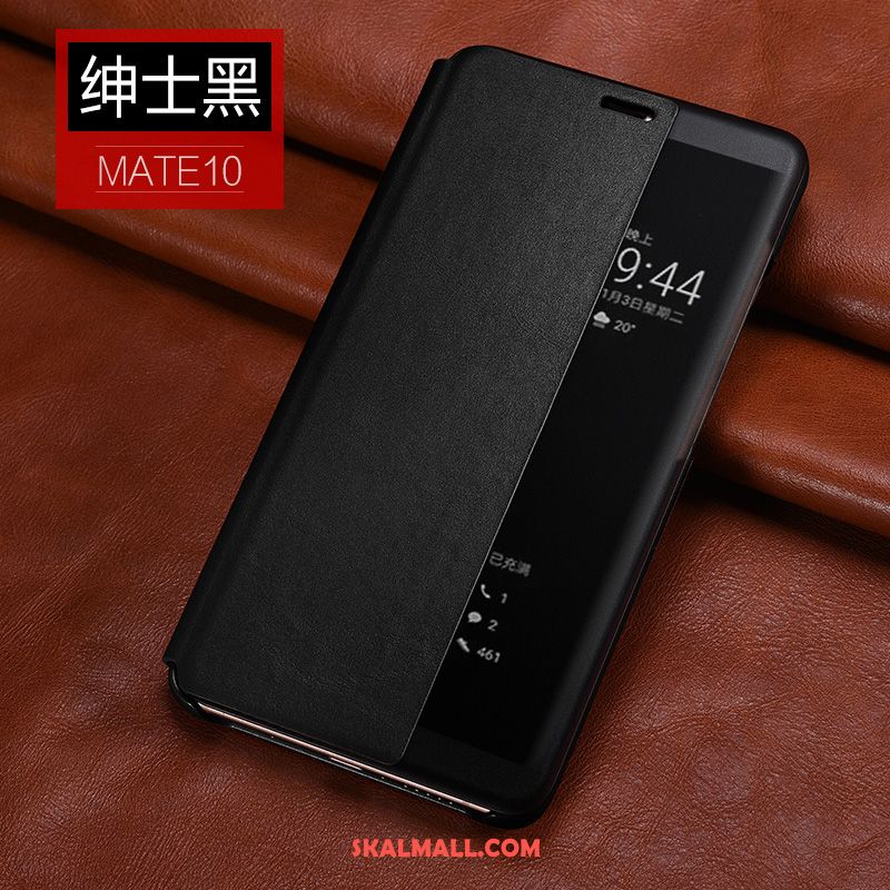Huawei Mate 10 Skal Äkta Läder Retro Mobil Telefon Läderfodral Köpa