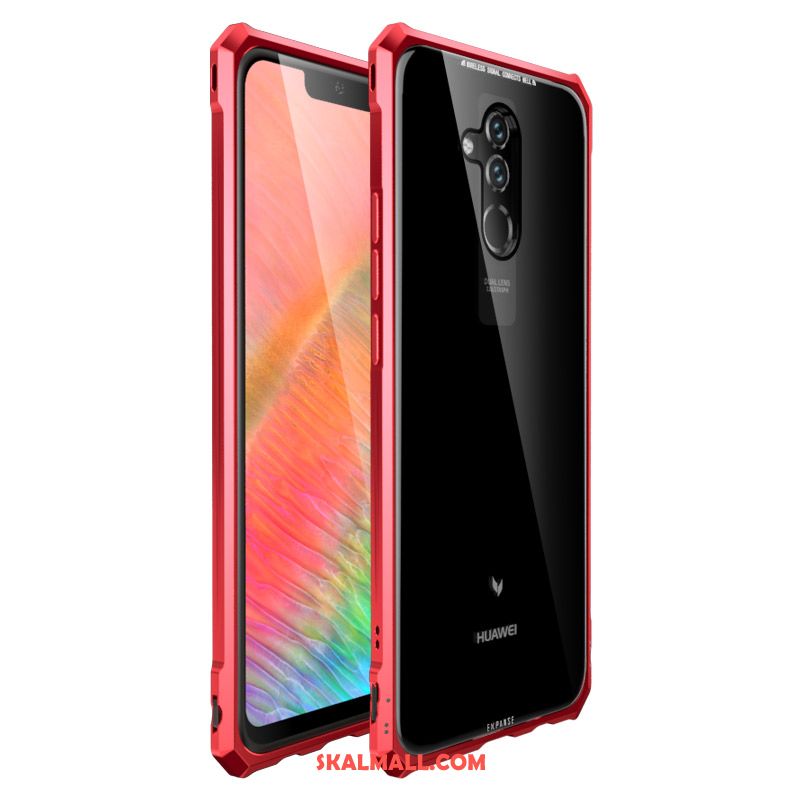 Huawei Mate 20 Lite Skal Fallskydd Frame Glas All Inclusive Metall Billiga