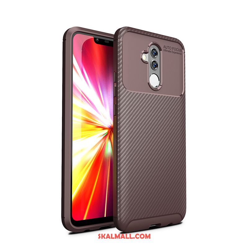 Huawei Mate 20 Lite Skal Skydd Mobil Telefon Glidskydds Fallskydd Kostfiber Billig