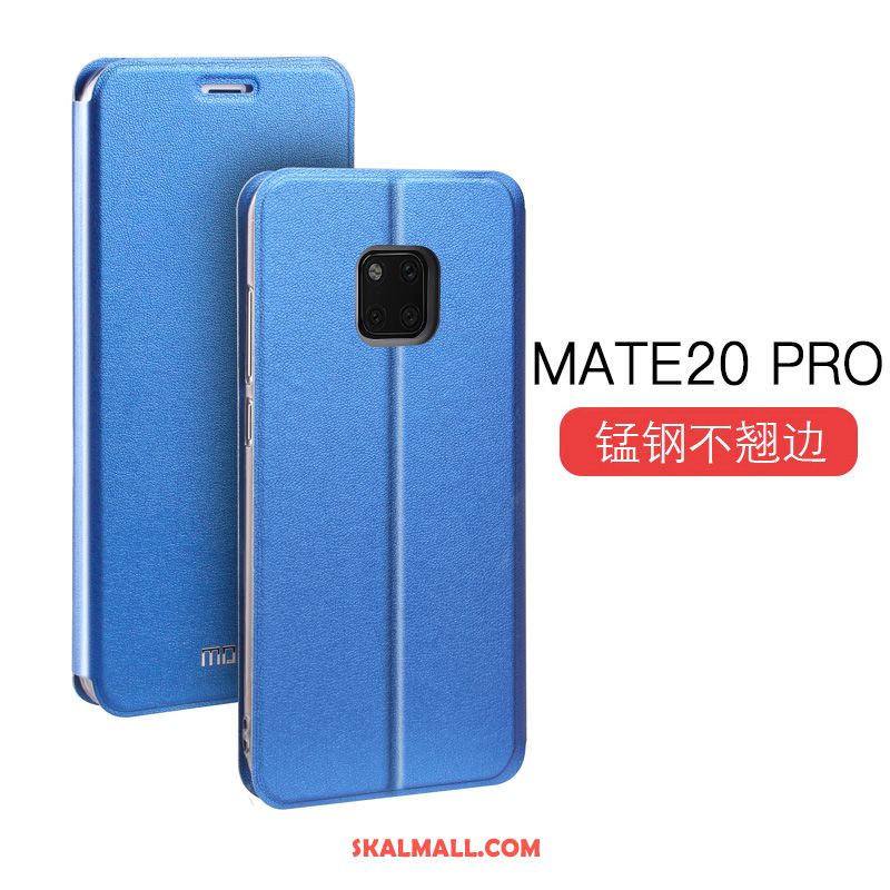 Huawei Mate 20 Pro Skal All Inclusive Clamshell Skydd Läderfodral Silikon Rea
