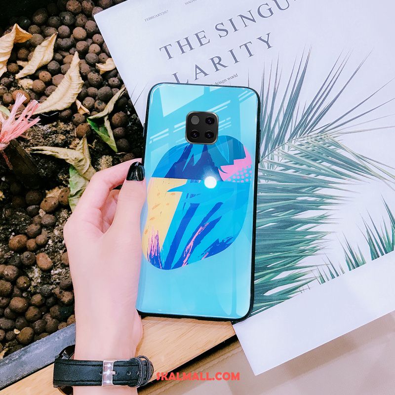 Huawei Mate 20 Pro Skal Fallskydd Mobil Telefon Glas Röd Trend Varumärke Fodral Till Salu