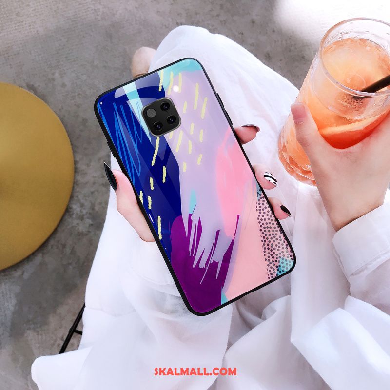 Huawei Mate 20 Pro Skal Fallskydd Mobil Telefon Glas Röd Trend Varumärke Fodral Till Salu