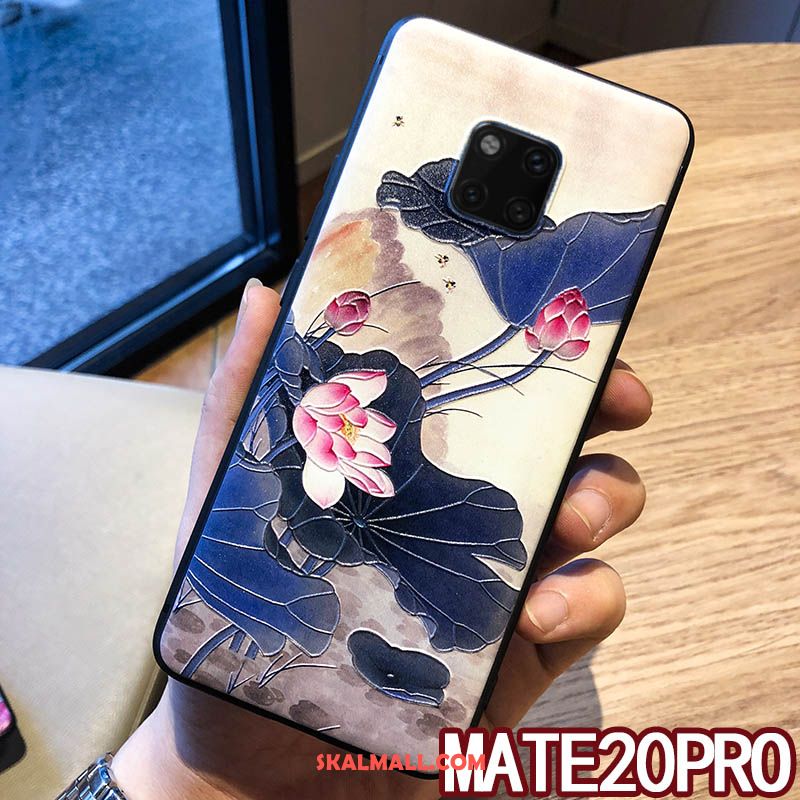 Huawei Mate 20 Pro Skal Lättnad Kinesisk Stil Skydd Fallskydd Ring Butik