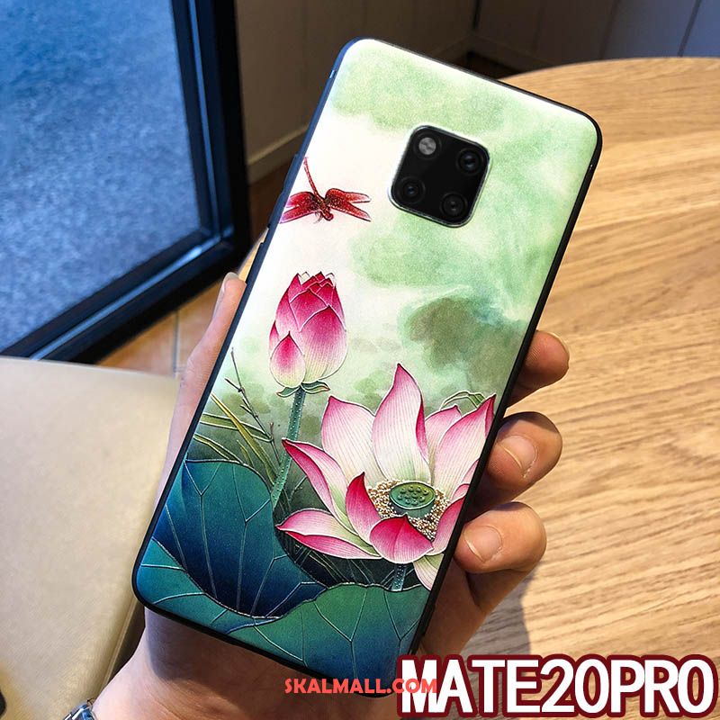 Huawei Mate 20 Pro Skal Lättnad Kinesisk Stil Skydd Fallskydd Ring Butik