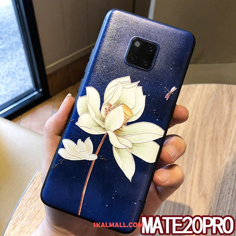 Huawei Mate 20 Pro Skal Lättnad Skydd Personlighet Blommig Hängsmycken Fodral Online