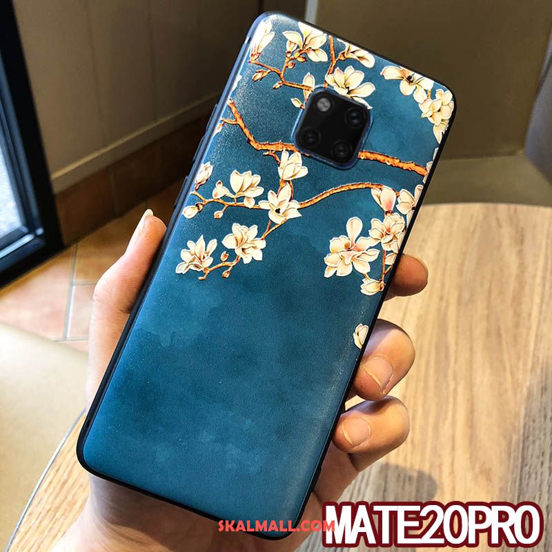 Huawei Mate 20 Pro Skal Lättnad Skydd Personlighet Blommig Hängsmycken Fodral Online