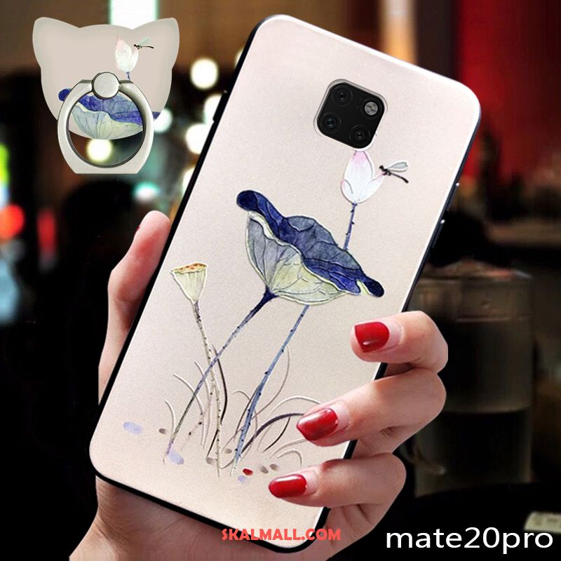 Huawei Mate 20 Pro Skal Silikon Mjuk Kreativa Blommor Skydd Billig