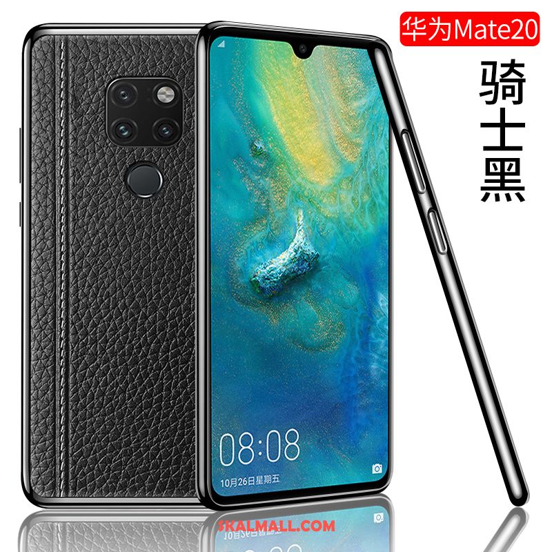 Huawei Mate 20 Skal All Inclusive Net Red Äkta Läder Mobil Telefon Trend Varumärke Billig