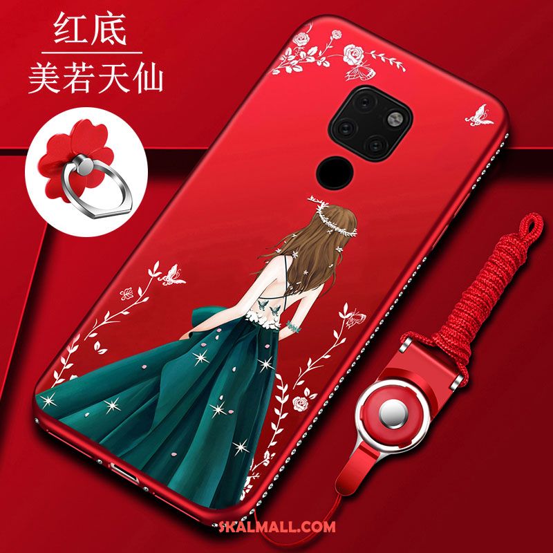 Huawei Mate 20 Skal Fallskydd Mobil Telefon Mjuk Silikon Röd Köpa