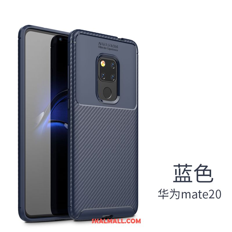 Huawei Mate 20 Skal Fallskydd Personlighet Mjuk Svart Nubuck Köpa