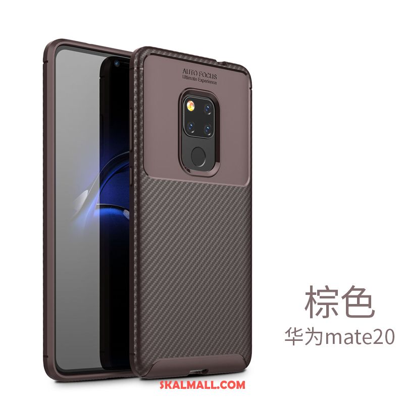 Huawei Mate 20 Skal Fallskydd Personlighet Mjuk Svart Nubuck Köpa