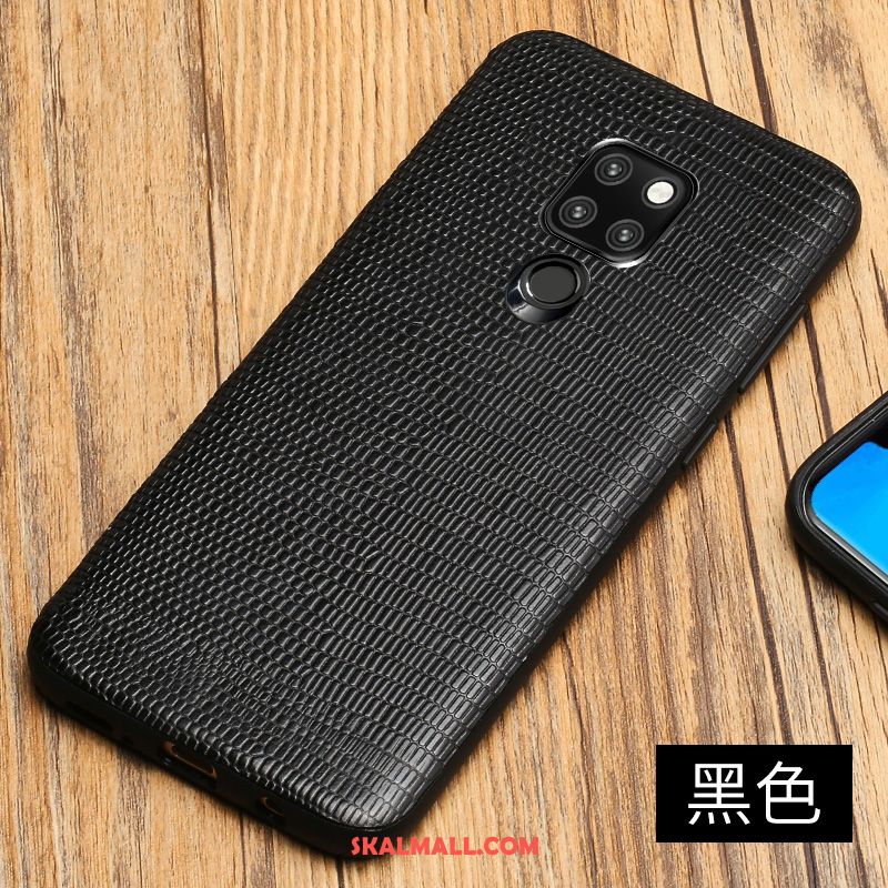 Huawei Mate 20 Skal Mobil Telefon Högt Utbud Fallskydd Silikon Äkta Läder Rea