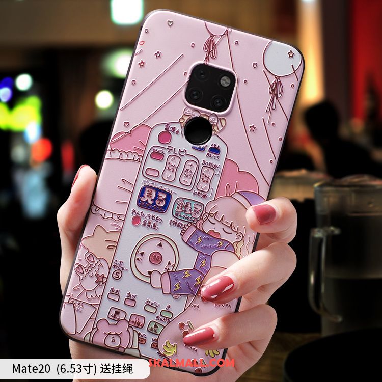 Huawei Mate 20 Skal Net Red Trend Varumärke Rosa Nubuck Personlighet Köpa