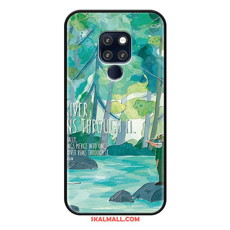 Huawei Mate 20 Skal Skydd Enkel Kyla Mobil Telefon Blommor Fodral Butik