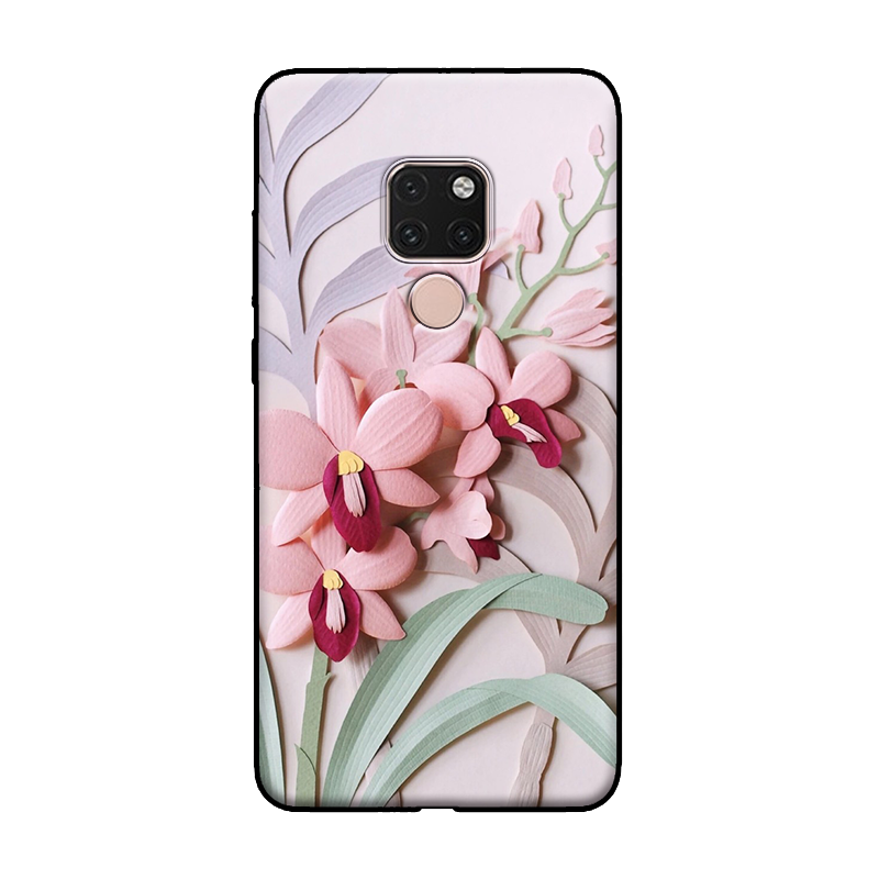 Huawei Mate 20 X Skal Blommor Kyla Mobil Telefon Grön Retro Billig