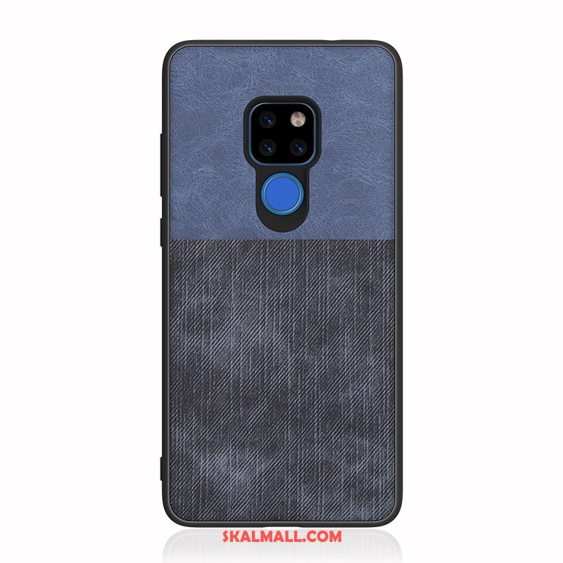 Huawei Mate 20 X Skal Denim Mönster All Inclusive Fallskydd Läderfodral Butik