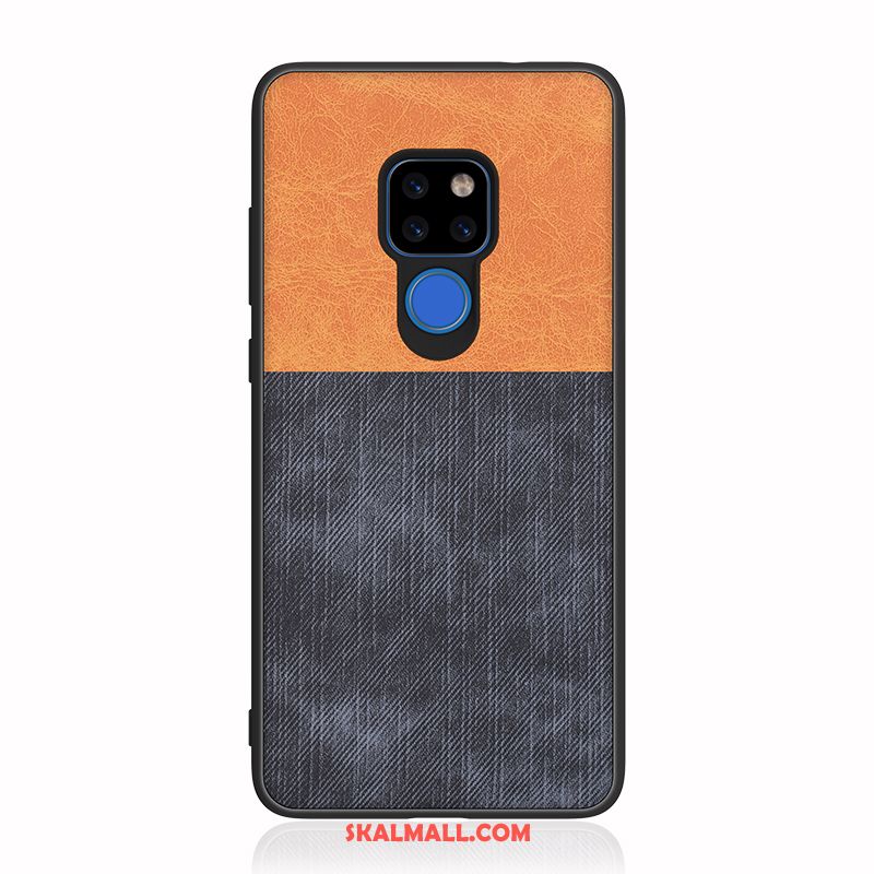 Huawei Mate 20 X Skal Denim Mönster All Inclusive Fallskydd Läderfodral Butik