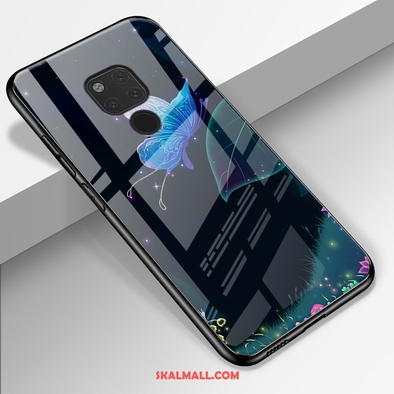 Huawei Mate 20 X Skal Glas All Inclusive Mobil Telefon Enkel Blommor Online