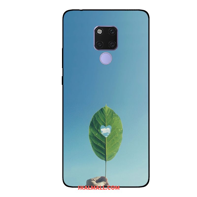 Huawei Mate 20 X Skal Skydd Nubuck Grön Svart Anpassa Fodral Billiga