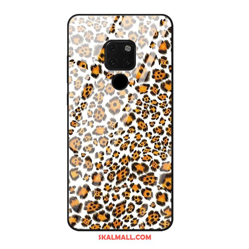 Huawei Mate 20 X Skal Trend Purpur Leopard Net Red Anpassa Till Salu