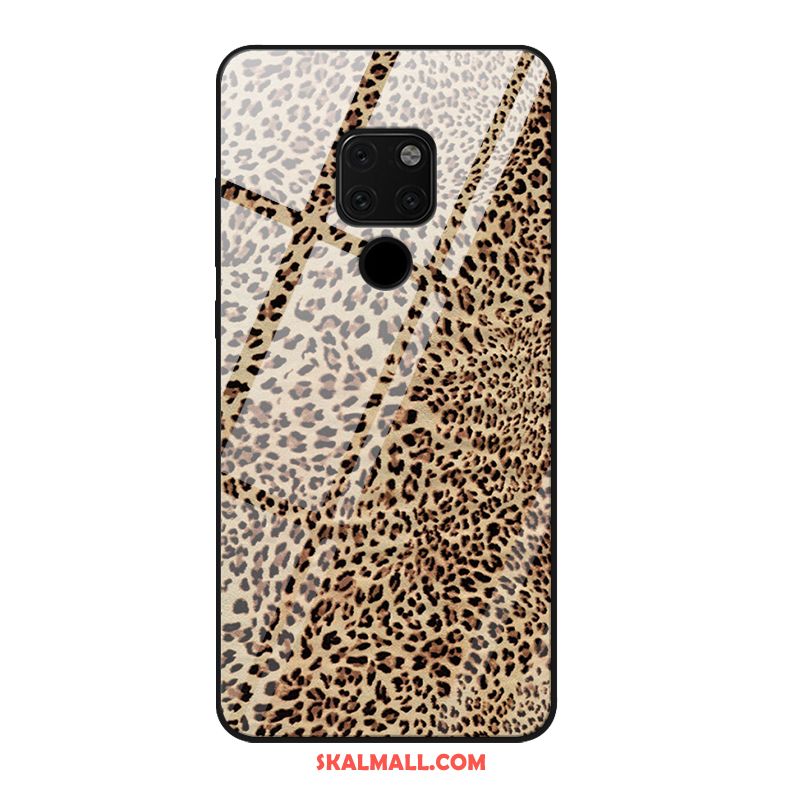 Huawei Mate 20 X Skal Trend Purpur Leopard Net Red Anpassa Till Salu