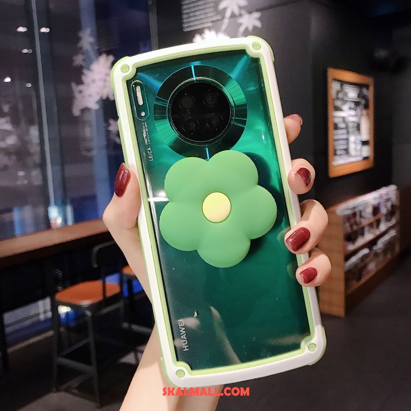 Huawei Mate 30 Pro Skal Blommor Solen Transparent Hård Mobil Telefon Fodral På Rea