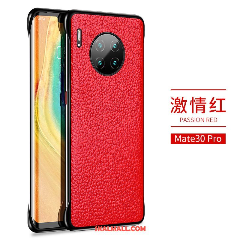 Huawei Mate 30 Pro Skal Frame Fallskydd Äkta Läder Trend Kreativa På Rea