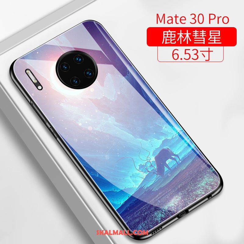 Huawei Mate 30 Pro Skal Personlighet Fallskydd Grön Net Red Hård Fodral Rea