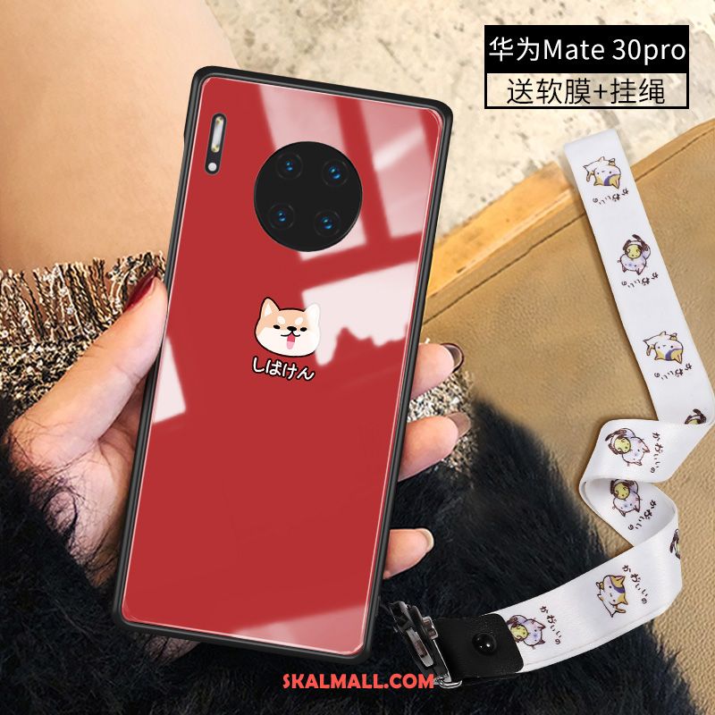 Huawei Mate 30 Pro Skal Silikon Mobil Telefon Trend Vacker Glas Fodral Butik