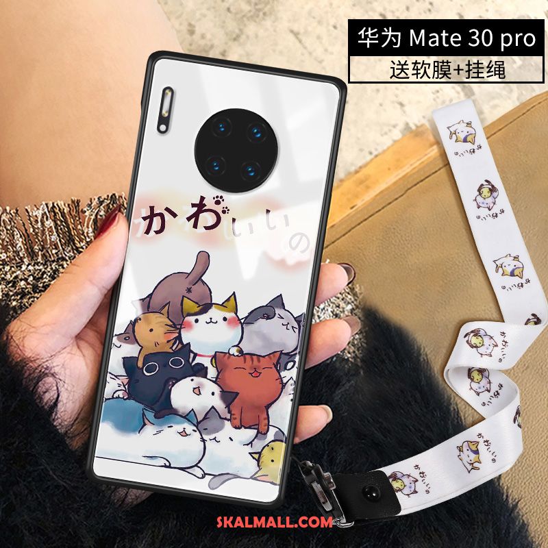 Huawei Mate 30 Pro Skal Silikon Mobil Telefon Trend Vacker Glas Fodral Butik