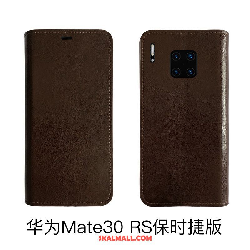 Huawei Mate 30 Rs Skal All Inclusive Täcka Skydd Äkta Läder Cow Till Salu